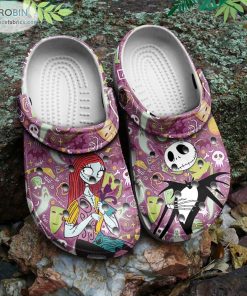Jack And Sally Crocs Nightmare Before Christmas Classic Clogs Shoes CR1199 Jack And Sally Crocs Nightmare Before Christmas Classic Clogs Shoes CR1199