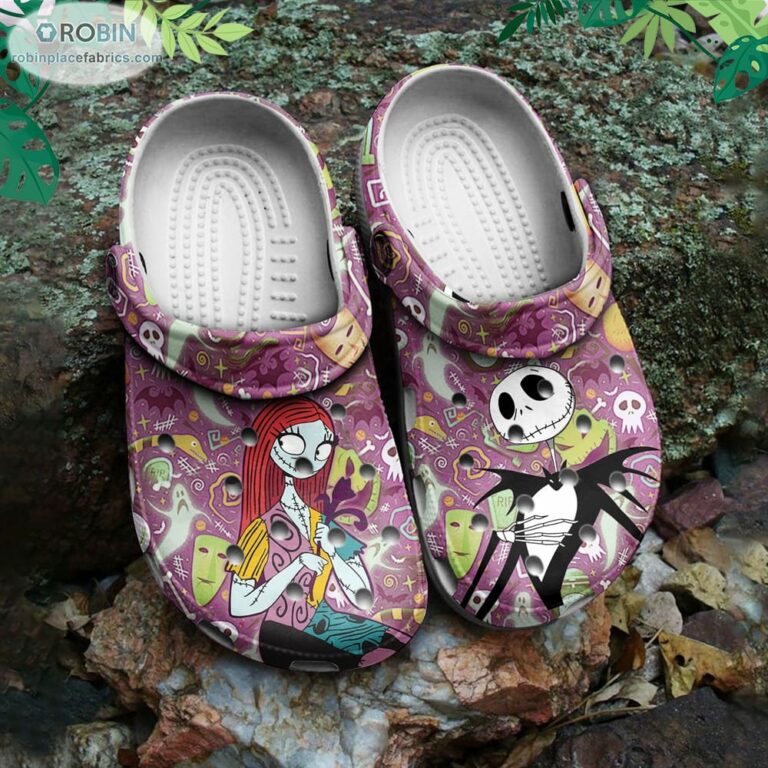 Jack And Sally Crocs Nightmare Before Christmas Classic Clogs Shoes CR1199