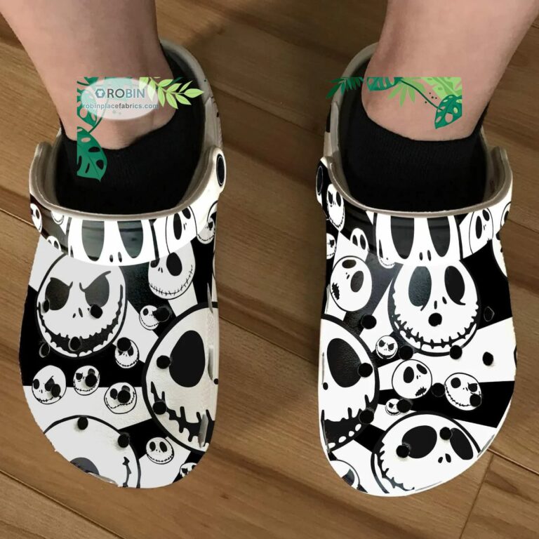 Jack Skellington Crocs Classic Clogs Shoes CR0062