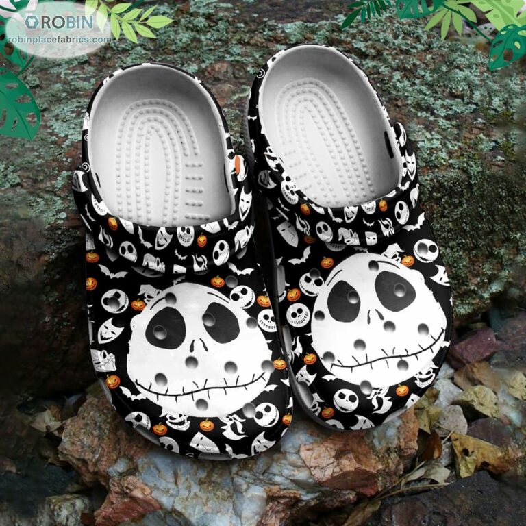 Jack Skellington Crocs Classic Clogs Shoes CR1277