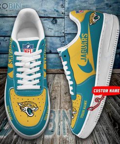 Jacksonville Jaguars Personalized Air Force 1 Shoes