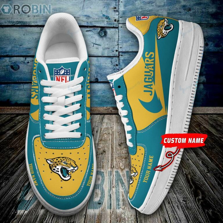 Jacksonville Jaguars Personalized Air Force 1 Shoes