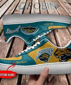 Jacksonville Jaguars Personalized Air Force 1 Shoes