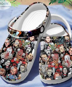 Just A Girl Who Loves Horror Movies Halloween Crocs Classic Clogs Shoes CR0054