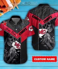 Kansas City Chiefs Personalized Casual Button Down Short Sleeve Shirt Kansas City Chiefs Personalized Casual Button Down Short Sleeve Shirt