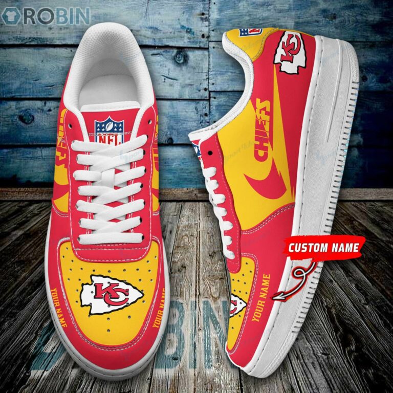 Kansas City Chiefs Personalized Air Force 1 Shoes