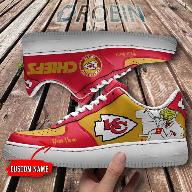 Kansas City Chiefs Personalized Air Force 1 Shoes