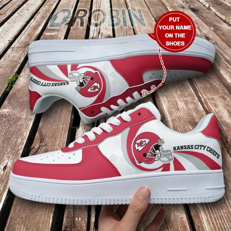 Kansas City Chiefs Personalized Air Force 1 Shoes
