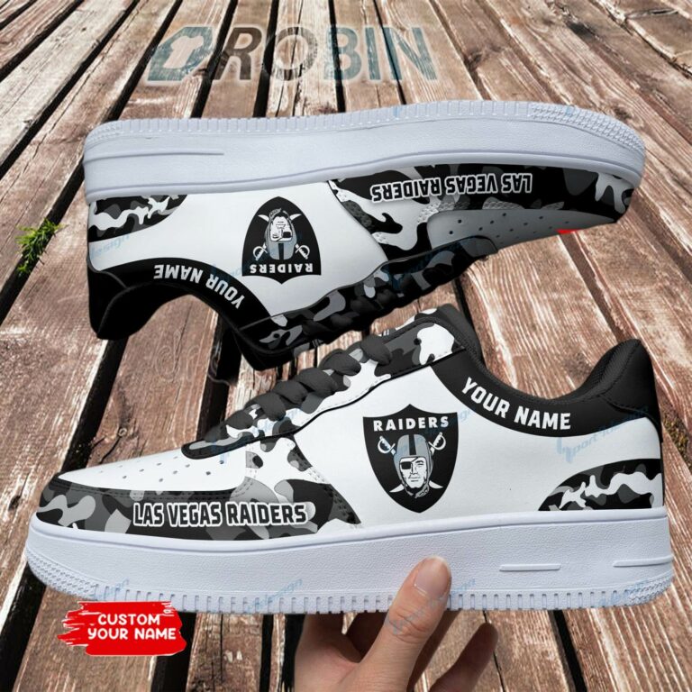 Las Vegas Raiders Personalized Air Force 1 Shoes