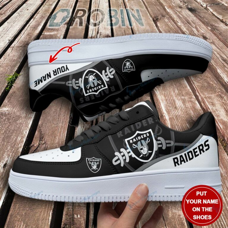 Las Vegas Raiders Personalized Nike Air Force 1 Shoes