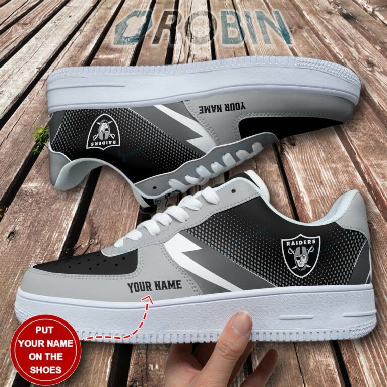 Las Vegas Raiders Personalized Nike Air Force 1 Shoes
