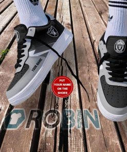 Las Vegas Raiders Personalized Nike Air Force 1 Shoes