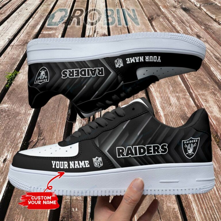 Las Vegas Raiders Personalized Nike Air Force 1 Shoes RBa172
