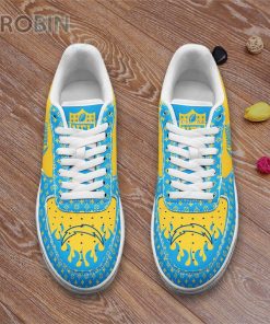Los Angeles Chargers Louis Vuitton Pattern Custom Name Nike Air Force 1 Shoes