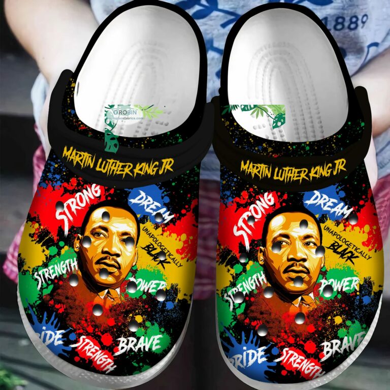 Martin Luther King Jr Colorful Crocs Classic Clogs Shoes