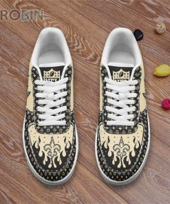 New Orleans Saints Louis Vuitton Pattern Custom Name AF1 Shoes