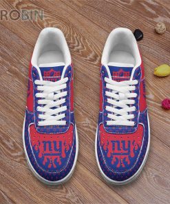 New York Giants Louis Vuitton Pattern Custom Name AF1 Shoes