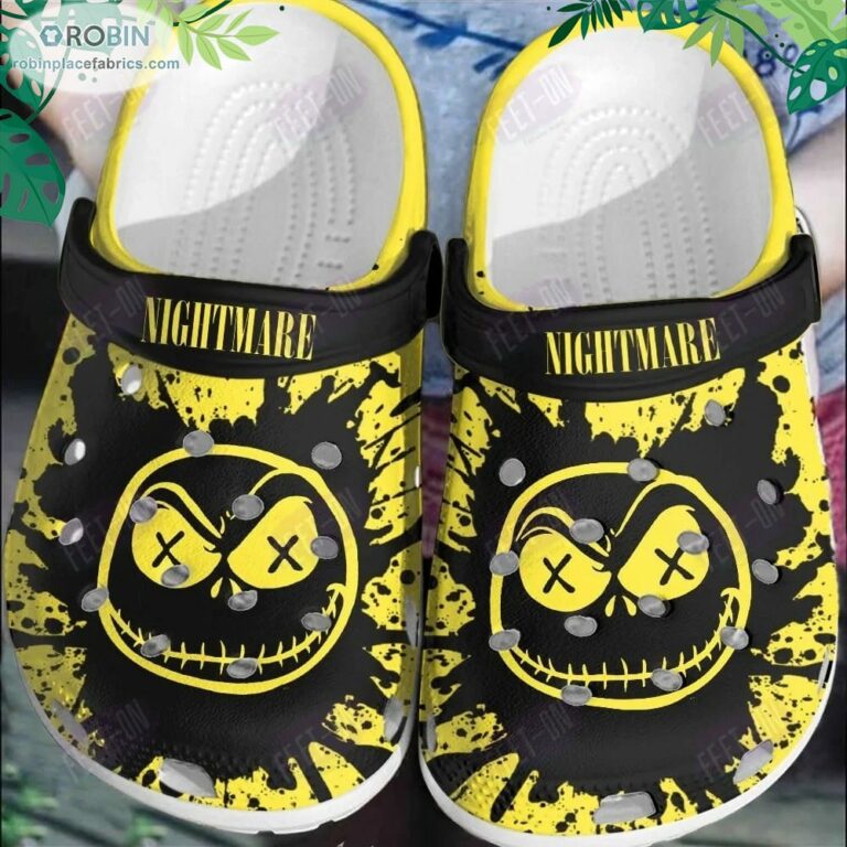 Nightmare Jack Skellington Horror Movie Halloween Crocs Classic Clogs Shoes CR1179