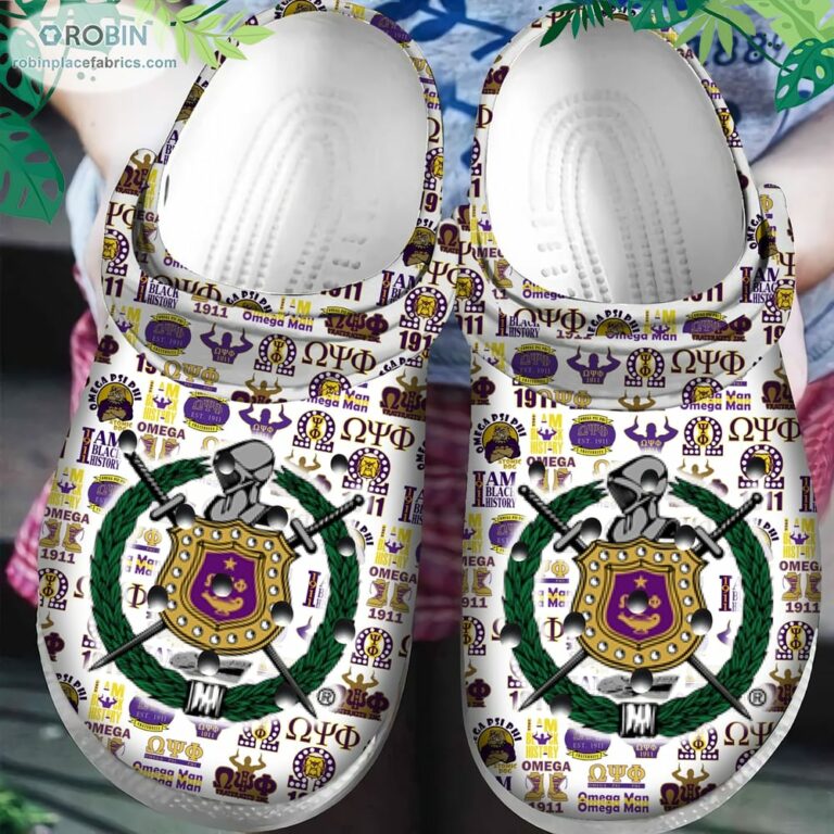 Omega Psi Phi Crocs Classic Clogs Shoes CR1113