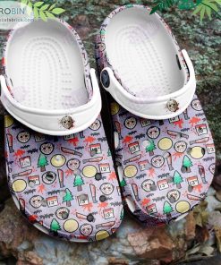 Pastel Purple Jason Friday the 13th Horror Movie Halloween Crocs Classic Clogs Shoes CR1224