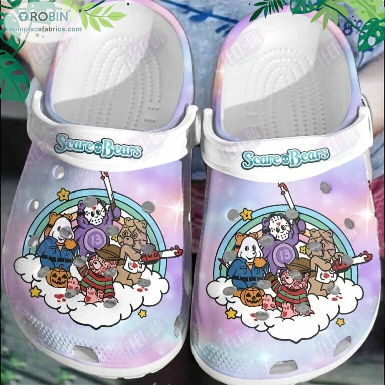 Pastel Scare Bears Halloween Crocs Classic Clogs Shoes CR1162