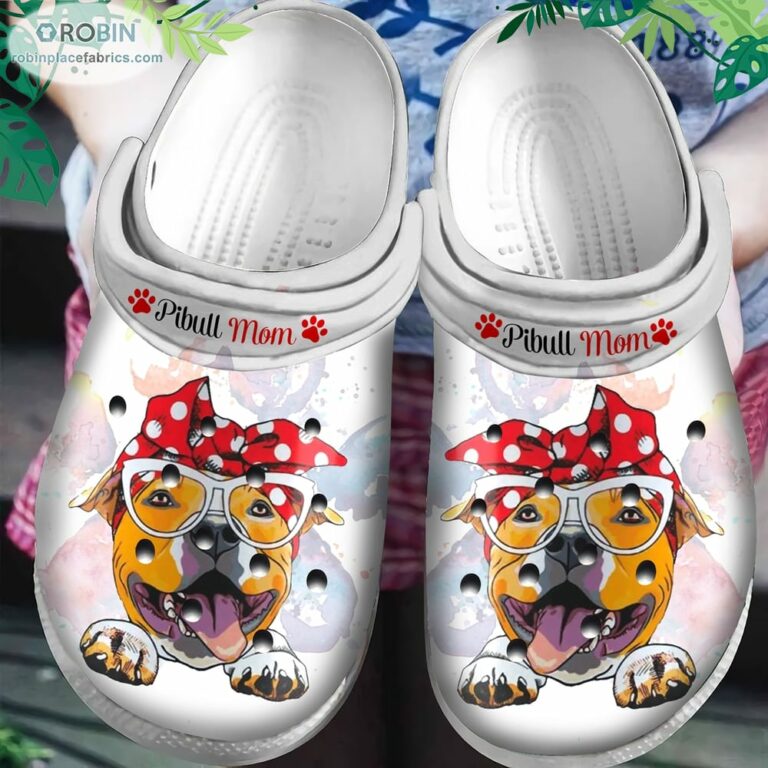 Pitbull Mom Crocs Classic Clogs Shoes
