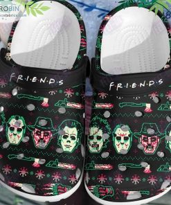 Pixel Art Friends Horror Movie Halloween Crocs Classic Clogs Shoes CR1169