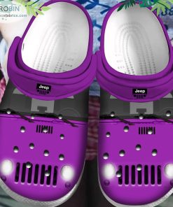 Purple Jeep Car Crocs Classic Clogs Shoes CR1245
