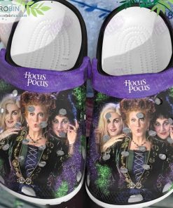 Purple Witches Hocus Pocus Halloween Crocs Classic Clogs Shoes CR1161