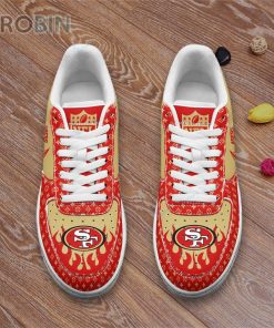 San Francisco 49ers Louis Vuitton Pattern Custom Name AF1 Shoes San Francisco 49ers Louis Vuitton Pattern Custom Name AF1 Shoes