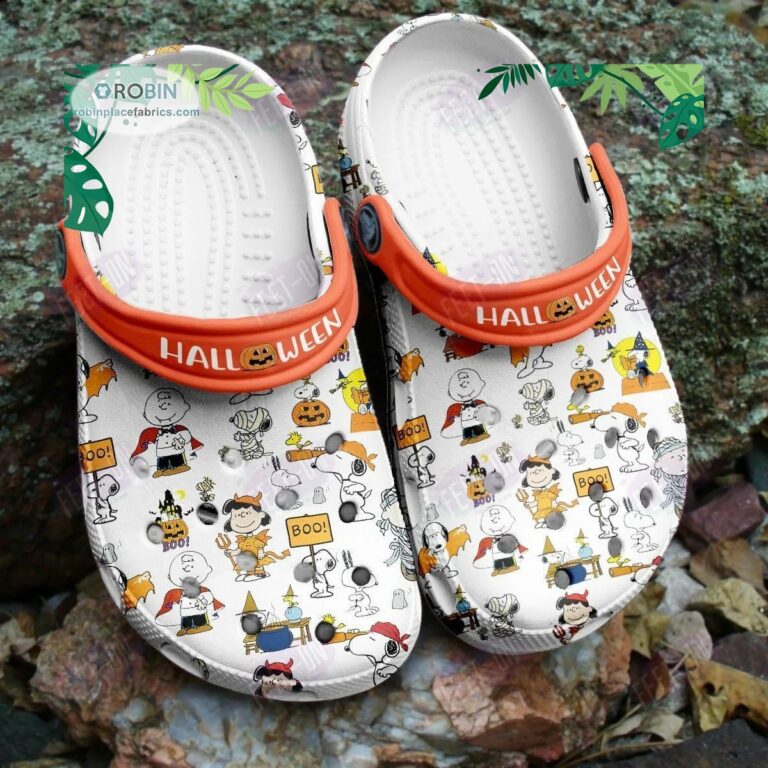Snoopy The Peanuts Halloween Crocs Classic Clogs Shoes CR1154