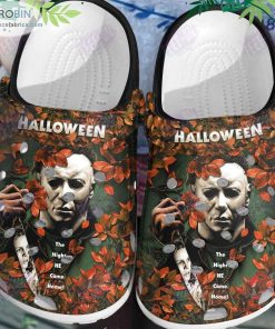The Night He Come Home Michael Myers Horror Movie Halloween Crocs Classic Clogs Shoes CR1137