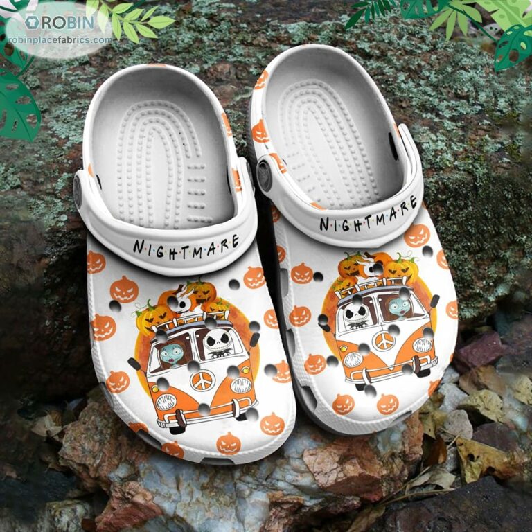 The Nightmare Before Christmas Pumpkin Crocs Classic Clog Shoes CR1257