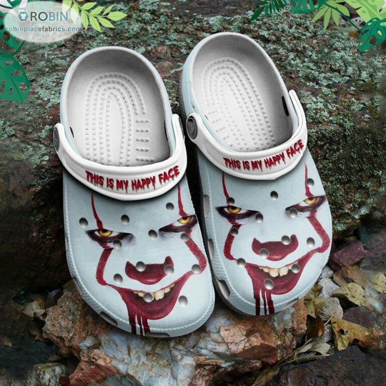 This Is My Happy Face IT Pennywise Crocs Classic Clog Shoes CR1186