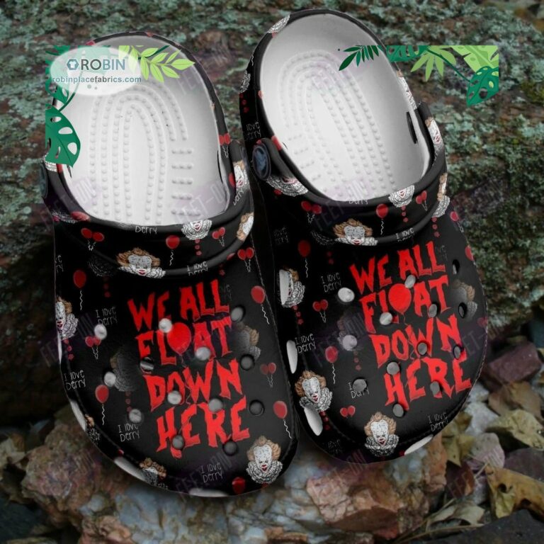 We All Float Down Here IT Horror Movie Halloween Crocs Classic Clogs Shoes CR1276