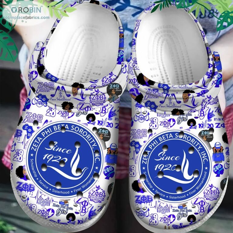 Zeta Phi Beta Crocs Classic Clogs Shoes CR1135
