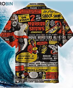1957 Movie Monster Shows Hawaiian Shirt