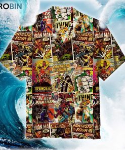 All Marvel Comics Poster Hawaiian Shirt