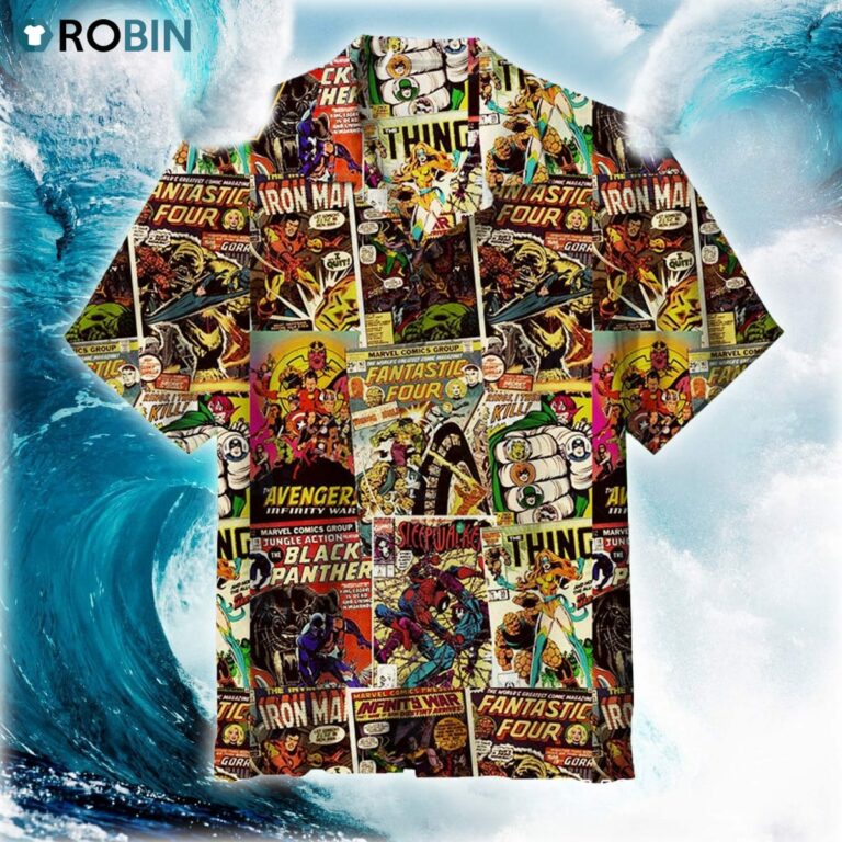 All Marvel Comics Poster Hawaiian Shirt