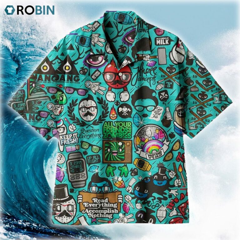 All Your Friends Are Zombies Hawaiian Shirt