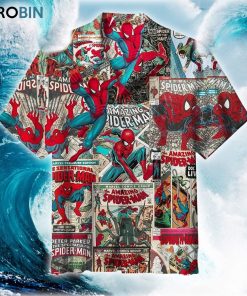 Amazing Spiderman Unisex Hawaiian Shirt Amazing Spiderman Unisex Hawaiian Shirt