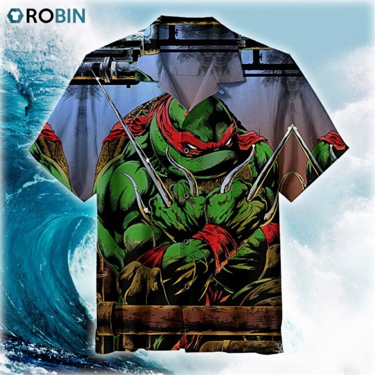 Angry Raphael Ninja Turtles Hawaiian Shirt