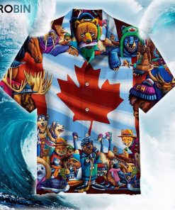 Animals Of Canada Hawaiian Shirt Animals Of Canada Hawaiian Shirt