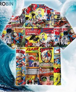Dc Comics Collage Art Unisex Hawaiian Shirt
