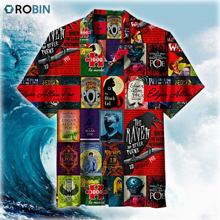 Edgar Allen Poe Hawaiian Shirt