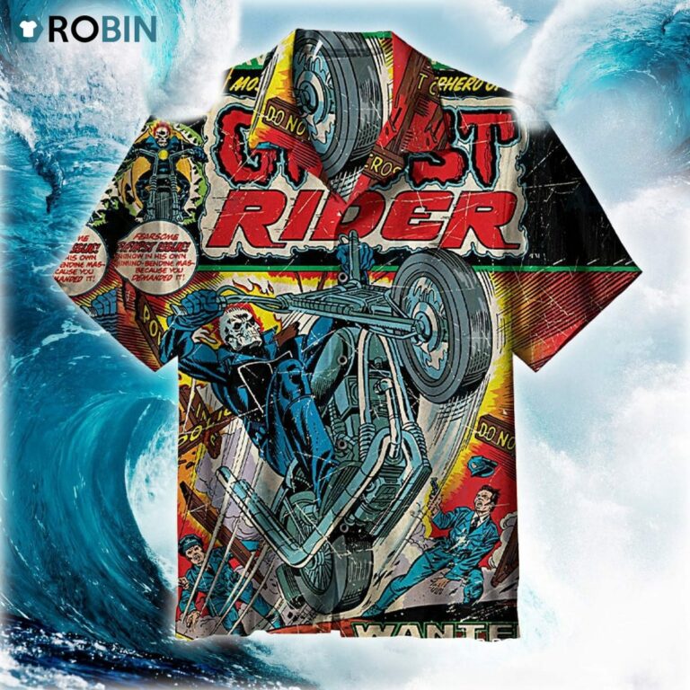 Ghost Rider Art Hawaiian Shirt
