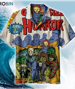 Giant Size Horror Characters Hawaiian Shirt