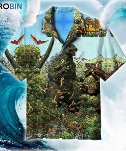 Godzilla Art Hawaiian Shirt