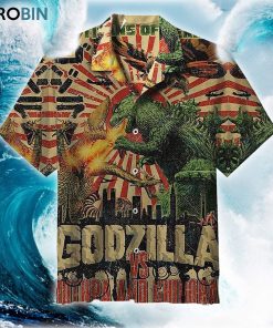 Godzilla Vs Mothra And Ghidorah Hawaiian Shirt