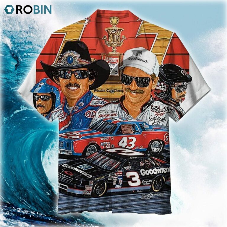 Goodwrench Nascar Race Cars Hawaiian Shirt